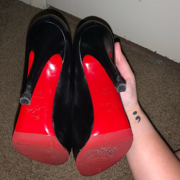 Christian Louboutin black Ronaldo pumps size 39 - Picture 6 of 10